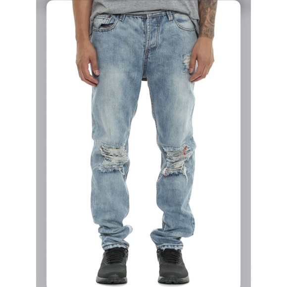 Civil Regime Kurt Denim Thrash Flannel Jean - Picture 2 of 5
